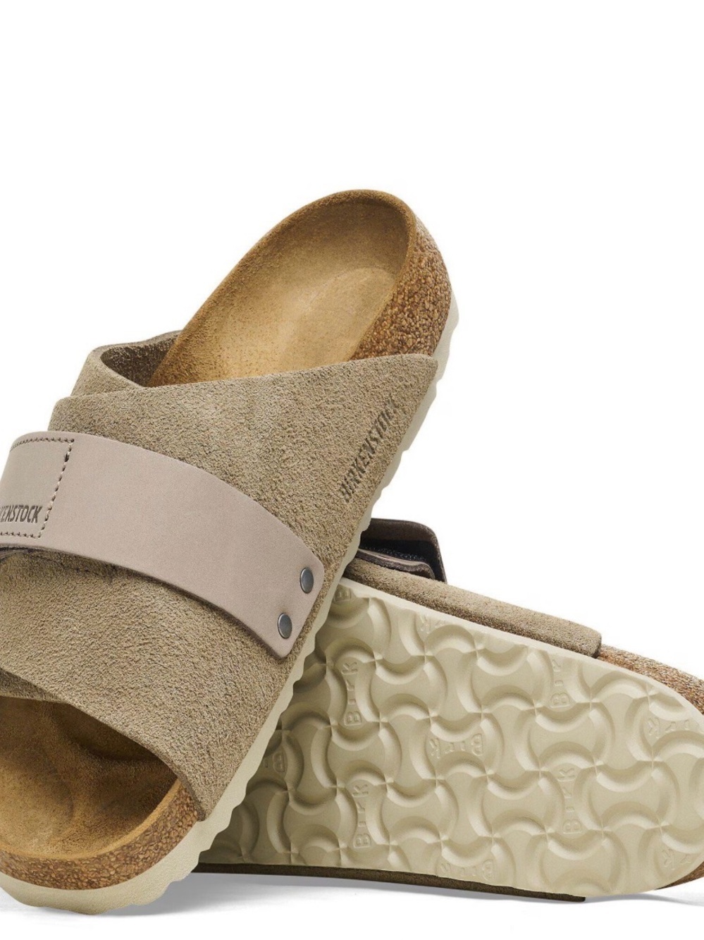 Birkenstock Kyoto Suede Sandals Taupe Beige – Size 41 / US 8